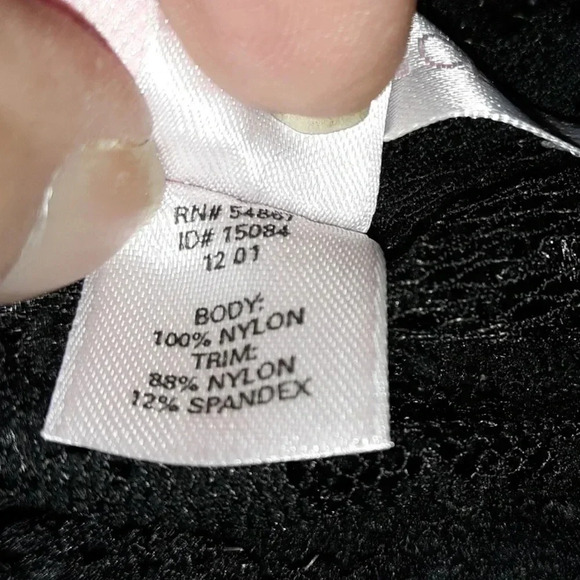 Victoria’s Secret black stretch lace chemise nightie - Picture 6 of 6